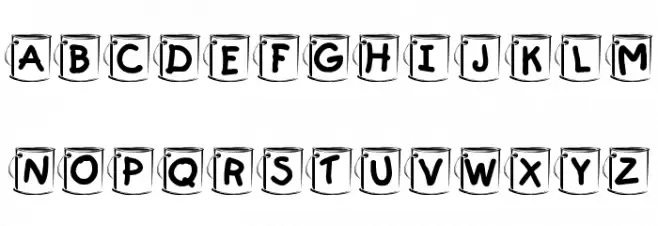 KR Paint फ़ॉन्ट लोअरकेस