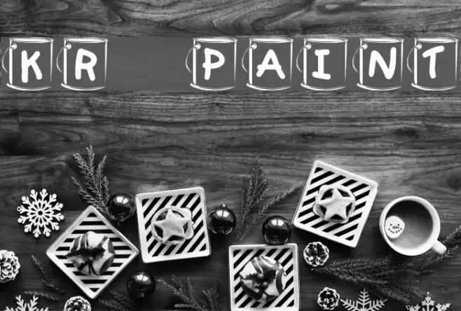 KR Paint Font examples