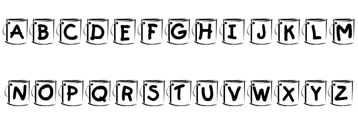 KR Paint Font LOWERCASE