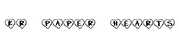 KR Paper Hearts Font