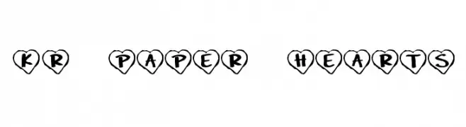 KR Paper Hearts  baixar fontes gratis