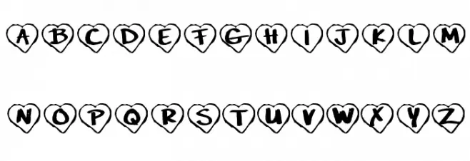 KR Paper Hearts Font OTHER CHARS