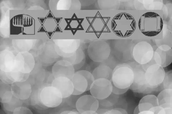 KR Passover Dings Font examples