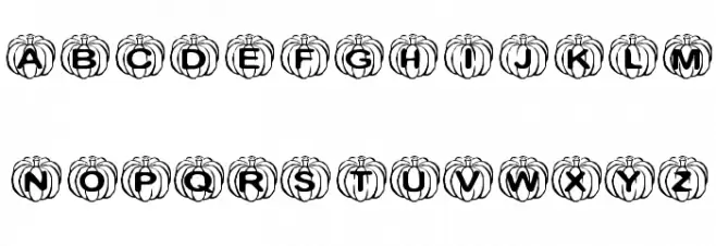 KR Perfect Pumpkin フォント 大文字