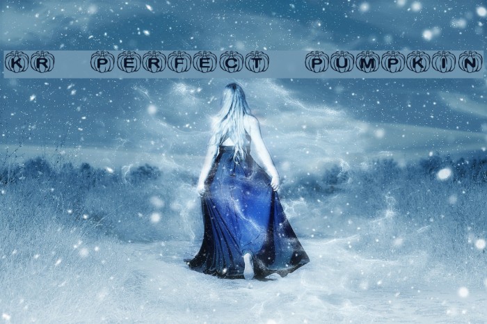 KR Perfect Pumpkin Шрифта examples