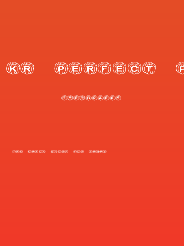 KR Perfect Pumpkin Poster