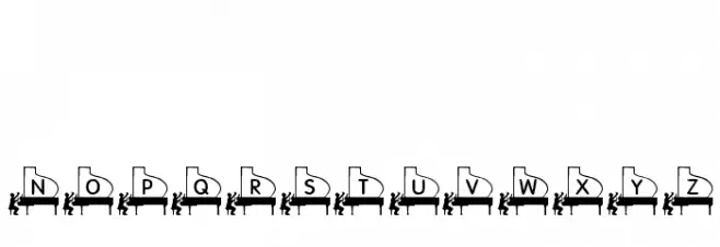 KR Piano Man Font OTHER CHARS