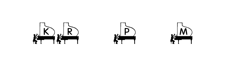 KR Piano Man  フリーフォントのダウンロード