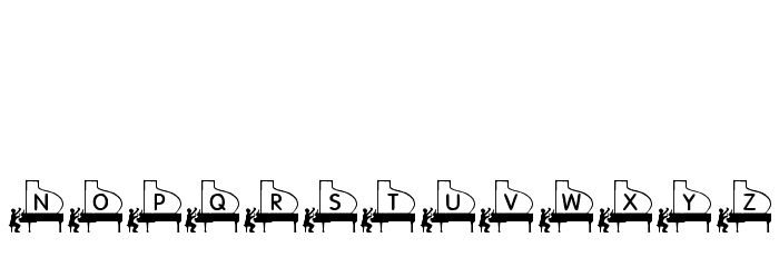 KR Piano Man Font OTHER CHARS