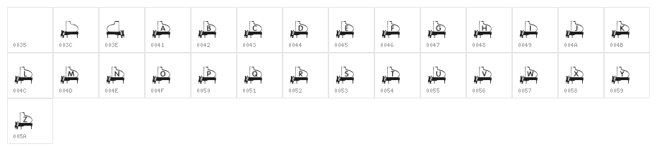 KR Piano Man Character Map