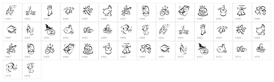 KR Pick A Holiday 2 Character Map