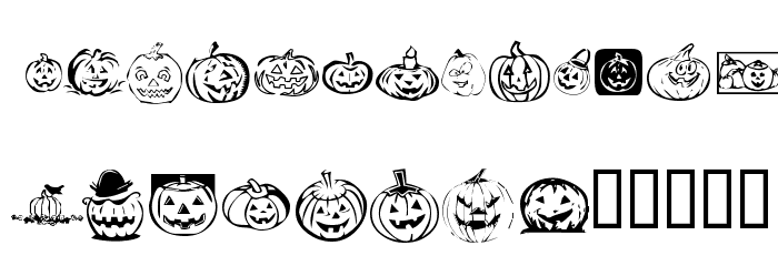 KR Pick A Pumpkin Font OTHER CHARS