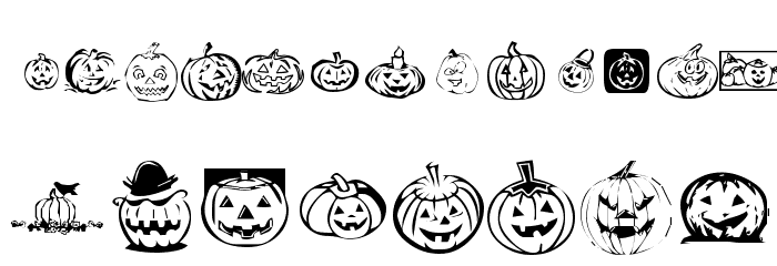KR Pick A Pumpkin Font LOWERCASE