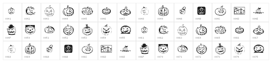 KR Pick A Pumpkin Character Map