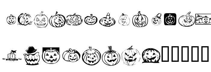 KR Pick A Pumpkin Font LOWERCASE