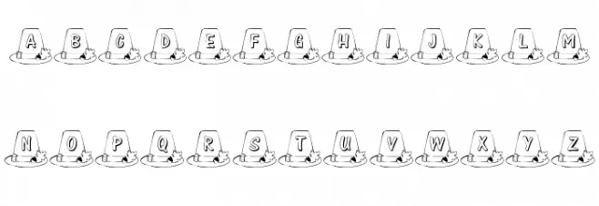 KR Pilgrim 字体 大写