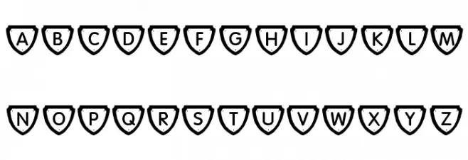 KR Plaque Font UPPERCASE