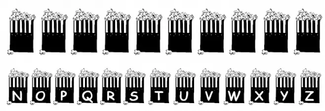 KR Popcorn Time! Font OTHER CHARS