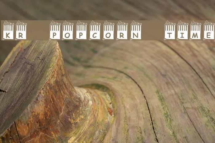KR Popcorn Time! Font examples