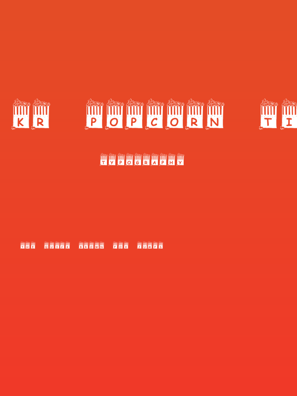 KR Popcorn Time! Poster