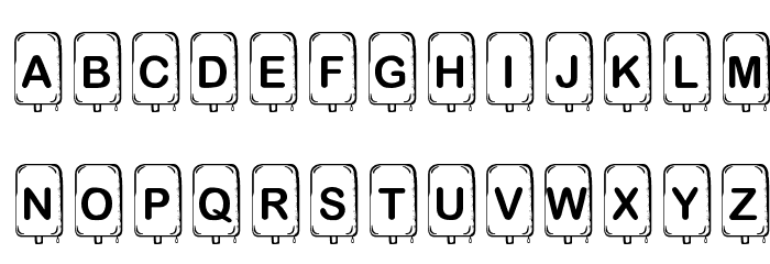 KR Popsicle Font LOWERCASE