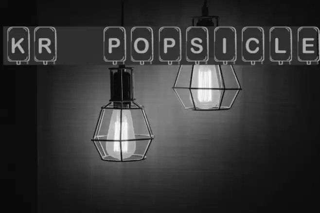 KR Popsicle Font examples