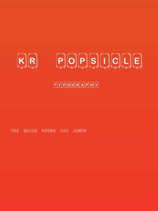 KR Popsicle Poster