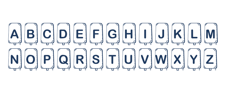 KR Popsicle Lowercase