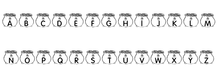 KR Pot O' Gold Font OTHER CHARS