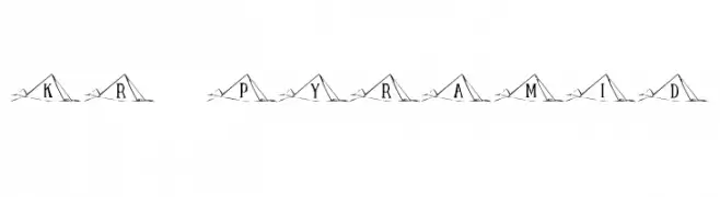 KR Pyramid  フリーフォントのダウンロード