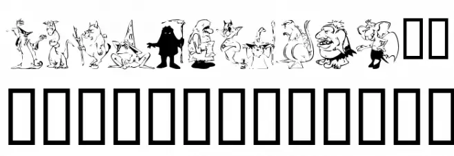KR RPG 字体 大写