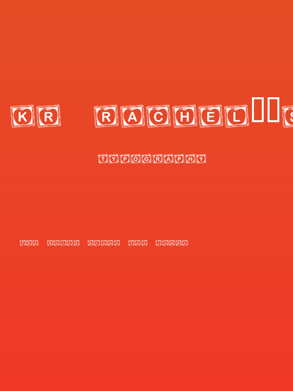 KR Rachel's Chalkboard Poster