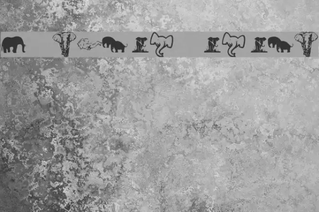 KR Rachel's Elephants Font examples