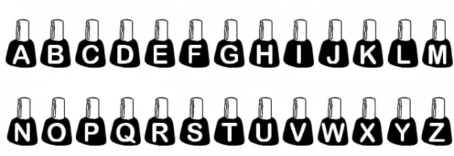 KR Rachel's Polish خط أحرف صغيرة