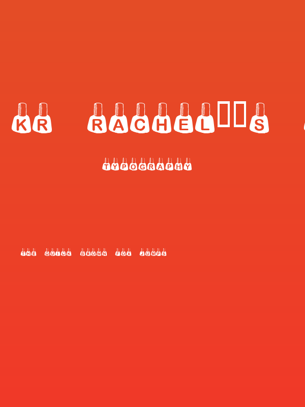 KR Rachel's Polish Poster