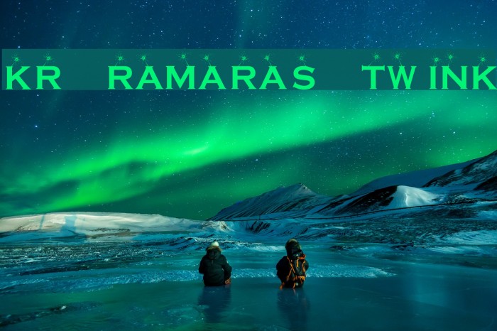 KR Ramara's Twink Font examples