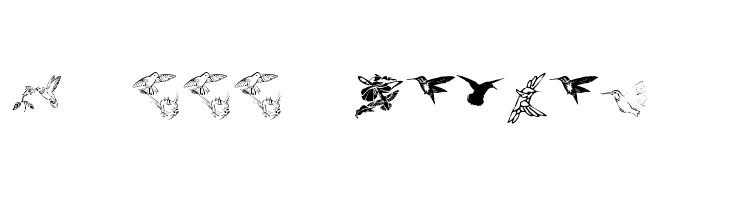 KR Renee's Hummingbirds Two  les polices de caractères gratuit tlcharger