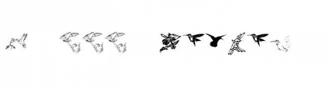 KR Renee's Hummingbirds Two  Frei Schriftart Herunterladen