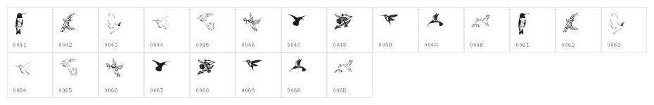 KR Renee's Hummingbirds Two Character Map