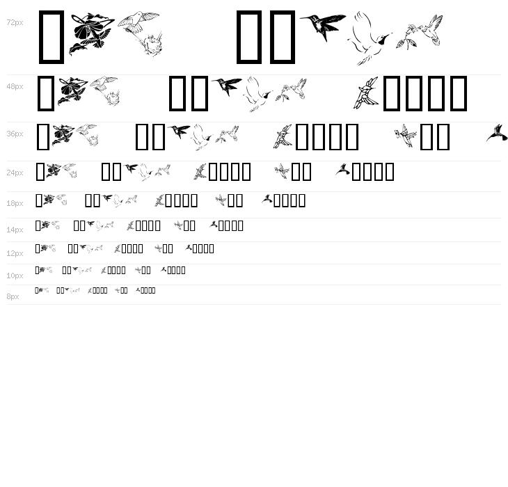 KR Renee's Hummingbirds Two Waterfall