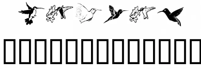 KR Renee's Hummingbirds Schriftart Kleinbuchstaben