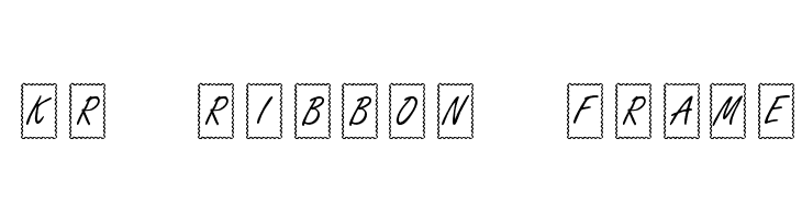 KR Ribbon Frame  免费字体下载
