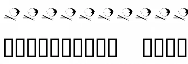 KR Rice N Stix Font OTHER CHARS