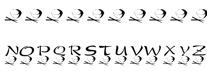 KR Rice N Stix Font OTHER CHARS