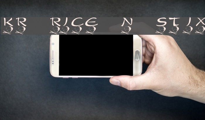 KR Rice N Stix Font examples