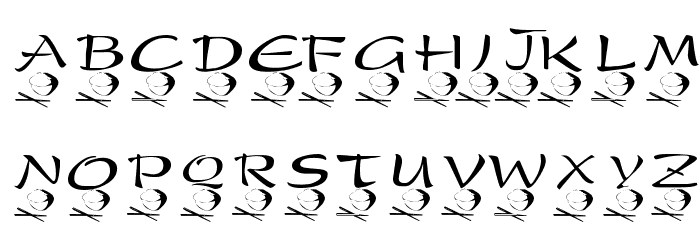 KR Rice N Stix Font LOWERCASE