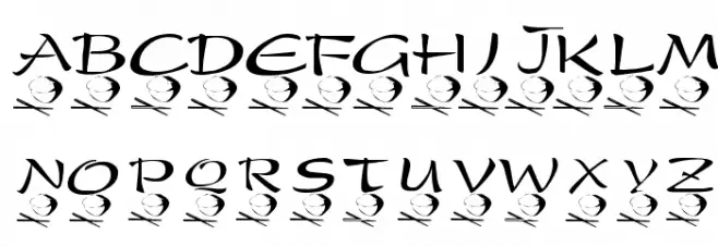 KR Rice N Stix Font Litere mari