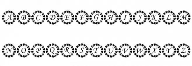 KR Ring O' Shams 字体 大写