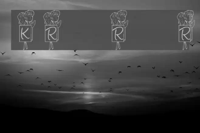 KR Ronny's Rose Font examples