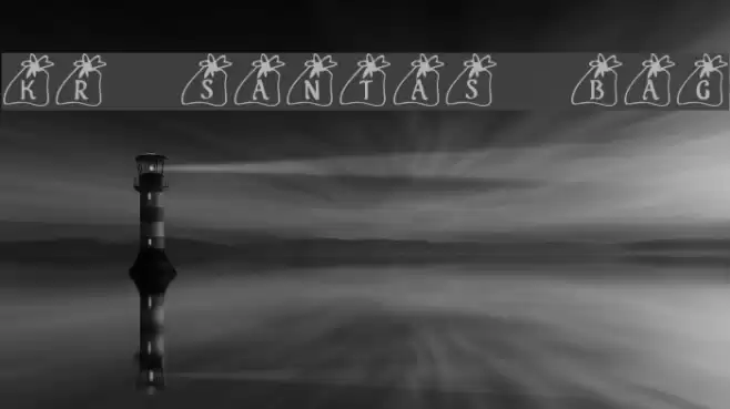KR Santas Bag Font examples